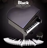 Mini Vleugel Piano Muziekdoosje Matte Zwart