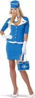 "Sexy blauw stewardess kostuum voor vrouwen  - Verkleedkleding - XL"