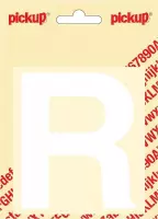 Pickup plakletter Helvetica 100 mm - wit R