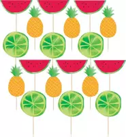 Hawaii Cocktailprikkers Fruit 8cm 24st