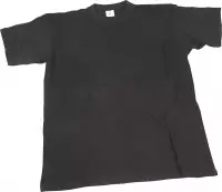Creotime T-shirt, afm 7-8 jaar, zwart, ronde hals, 1 stuk