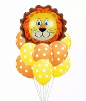 Ballonboeket Leeuw, 7 delige set kindercrea