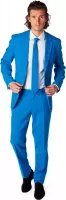 OppoSuits Blue Steel - Mannen Kostuum - Blauw - Feest - Maat 58