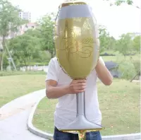 Grote ballon in vorm van Glas Bubbels / champagne "Cheers"