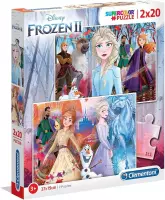 Clementoni Disney Frozen 2 Supercolor Puzzel 2x20 Stukjes