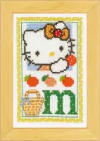 Miniatuur kit Hello Kitty Alfabet M - Vervaco - PN-0149544