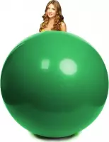 Mega ballon groen 100 centimeter doorsnee.