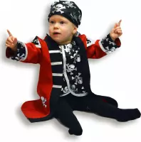 Rubie's Kostuum Piraat Jongens Polyester Rood/zwart Maat 80