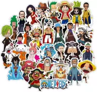 One piece stickers – 50 stuks – Anime stickers - One piece manga - Stickers volwassenen - Stickers kinderen - Laptop stickers