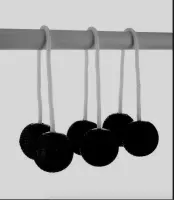 Laddergolf Soft Bolas - Officieel SOFT Zwart - du sperfect voor binnen en buiten outdoor en indoor - 3x2 bolas ballen - werpspel -  Klasse en Geweldig