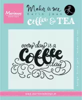 Marianne Design Clear stempel Engels "Every day is a coffee day"