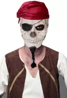 Partychimp Piraat Schedel Skull Skelet Volledig Hoofd Masker Halloween voor bij Halloween Kostuum Volwassenen Carnaval - Latex - One size