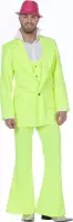 Wilbers & Wilbers - Jaren 80 & 90 Kostuum - Every Night Fever Neon Groen - Man - groen - Maat 52 - Carnavalskleding - Verkleedkleding