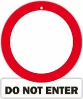 verkeersbord - Do not enter