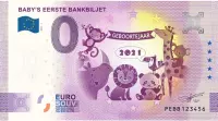 0 Euro Biljet 2021 - Baby's eerste bankbiljet