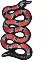 Slang Koraalslang Serpent Strijk Embleem Patch Set L+R B 5.5 X L 10.2 cm Links