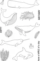 Whales Clear Stamps (JD077) (DISCONTINUED)