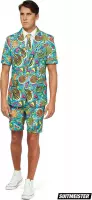 Suitmeister - Retro Blue 90’s Icons - Heren Zomer Pak Carnaval - Maat L