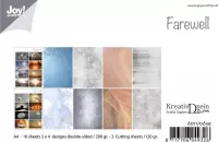 Joy!Crafts Papierset - A4 - 200g - 10 designs - Farewell