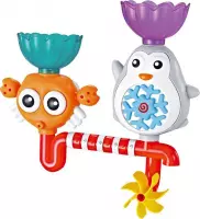 Badspeelgoed | Babycadeau voor in bad | Badspeeltjes | Waterpret | Water speelgoed | Krab en Pinguin | Dieren | Speelgoed kinderen | Bewegende onderdelen | Speelgoed water | Bad