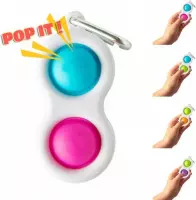 Premium Simple Dimple Fidget Toy | Pop It / Fidget Pad | Tik Tok Simpl Dimpl Fidget | Roze-Blauw