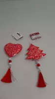 Twee kerstdecoraties - ophangbaar