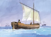 Zvezda - Medieval Life Boat (Zve9033) - modelbouwsets, hobbybouwspeelgoed voor kinderen, modelverf en accessoires