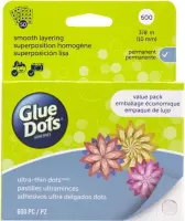 Glue Dots, Ultra dun, permanent, 10 mm, 600 stuks , value pack