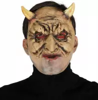 Fiestas Guirca Halfmasker Satan 20 X 25 Cm Latex Geel