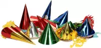 Pakket van 120x stuks papieren feesthoedje voor kids - Party hoedjes - Kinderfeestje/verjaardag feestartikelen