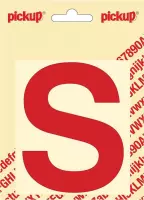 Pickup plakletter Helvetica 100 mm - rood S