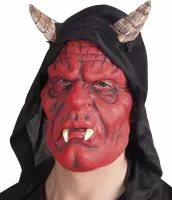 Halloween - Latex duivel masker Diablo voor volwassenen