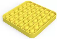 Pop it fidget toy | vierkant geel