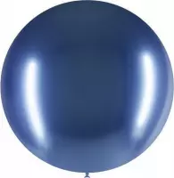 Blauwe Reuze Ballon Chroom 60cm
