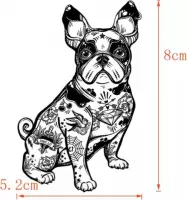 Water overdraagbare Tijdelijke Tattoo: Franse Bulldog