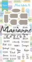 Marianne Design Stempel en snijmal - NL - Mini labels