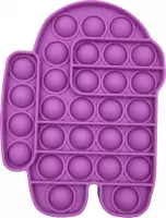 POP IT Fidget Toy | Among us - Paars - Multicolor - Tiktok - Hype