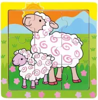 Houten puzzeltje schapen