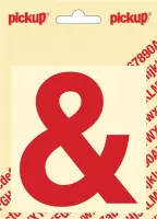 Pickup plakletter Helvetica 100 mm - rood &