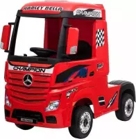 Elektrische Kinder vrachtwagen Mercedes Actross Truck 4x4 Rood 24V Met Afstandsbediening FULL OPTIONS