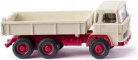 Wiking Miniatuurkiepwagen Magirus 1:87 Wit/rood