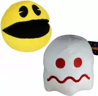 Pac-Man + Spook Wit Pluche Knuffel 25 cm - Originele Pacman knuffel | Pac Man plush | Speelgoed voor kinderen