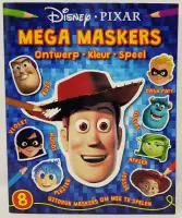 DISNEY PIXAR MEGA MASKERS ONTWERP KLEUR EN SPEEL - 8 DISNEY MASKERS