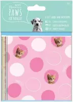 4 x 4 Inch Kaarten & Enveloppen - Paws for Thought