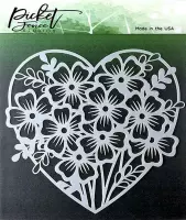 Heart of Flowers Stencil (SC-123)