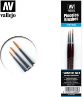 Vallejo P54999 Detail Set - Round Synthetic Toray Brushes Pense(e)l(en)