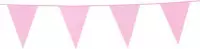 Vlaggenlijn Licht Roze, 10 meter, Buiten Kwaliteit, Verjaardag, Themafeest, Geboorte Meisje, Communie