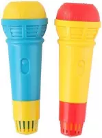 Karaoke Microfoon - Geel / Blauw / Rood - Assorti - Carnaval - Kinderen - Cadeau - Sinterklaas - Kerst