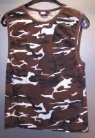 Camouflage Hemd - Bruin - Maat XL