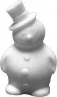Piepschuim sneeuwman 17 cm